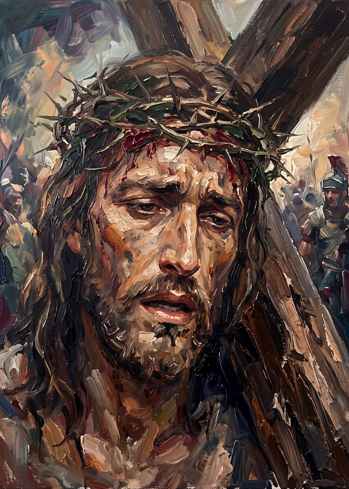 Jesus Carrying the Cross Oil Painting