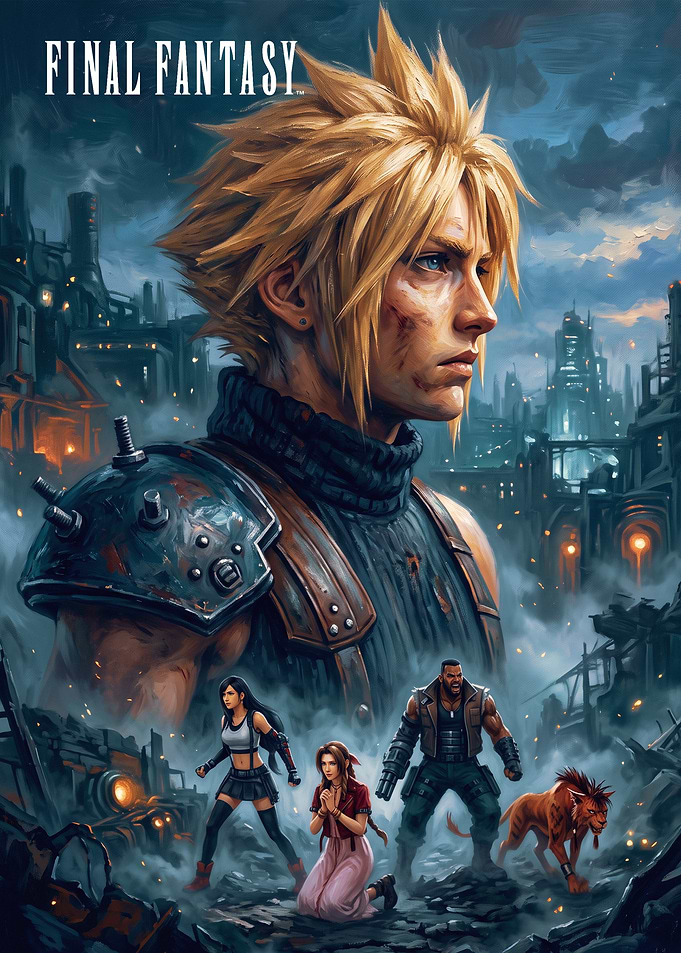 Final Fantasy VII Remake Poster