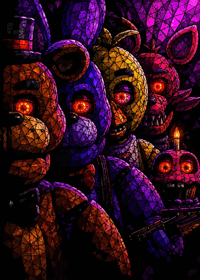 Five Nights at Freddy's Stained Glass