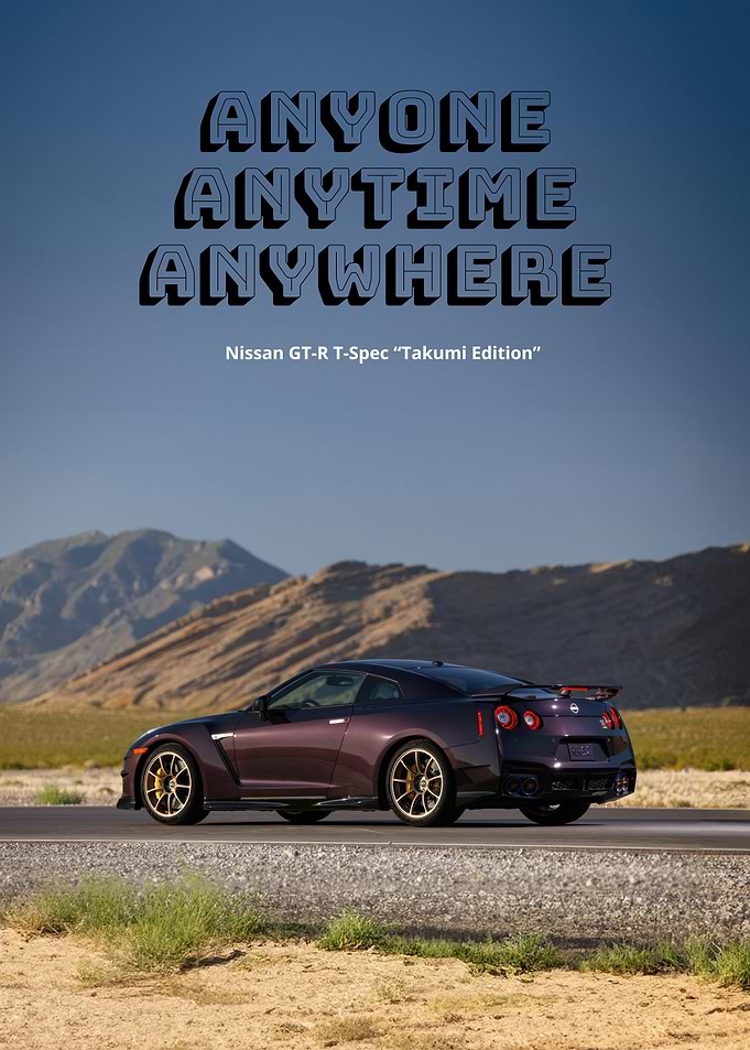 Nissan GT-R T-Spec Takumi Edition Poster