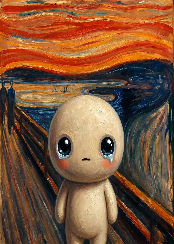 Crying Isaac in The Scream