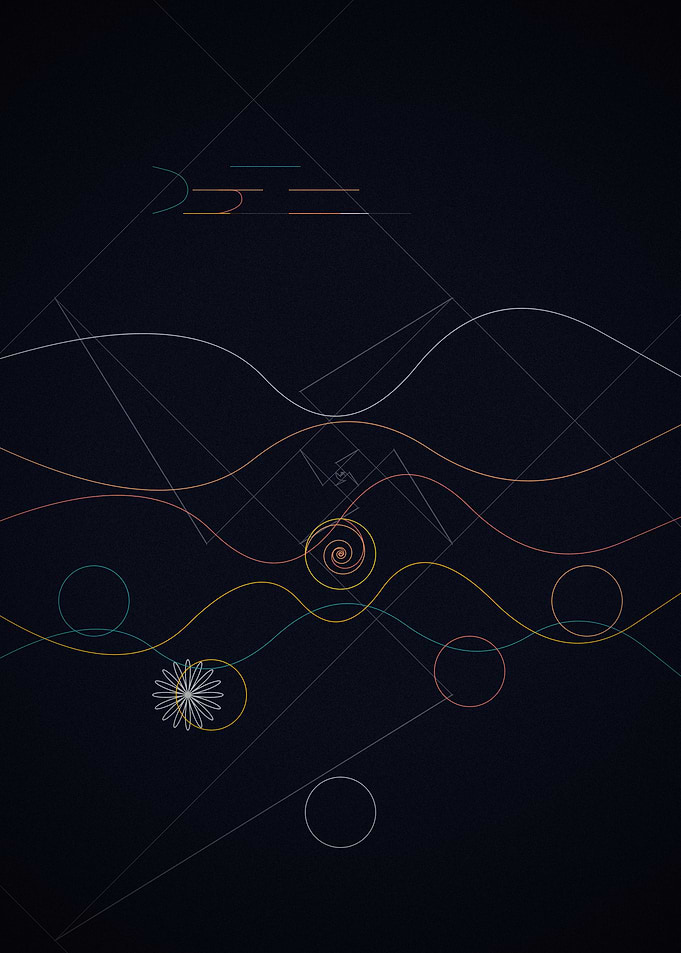 Minimalist Abstract Geometric Line Art