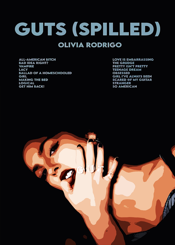 Olivia Rodrigo Guts Spilled Poster