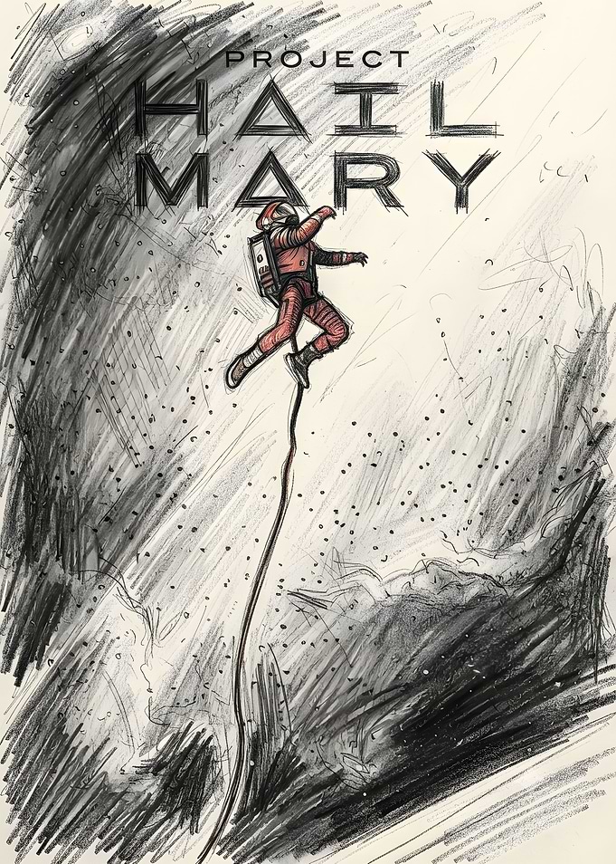Project Hail Mary Astronaut Sketch