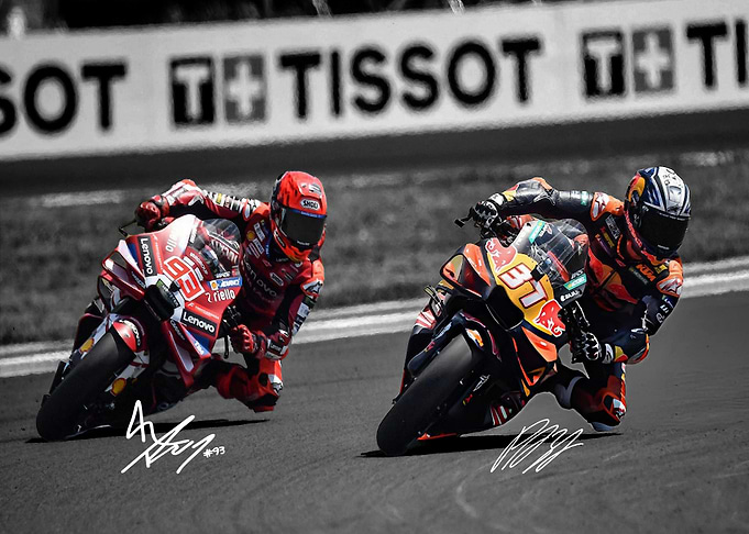 Marc Marquez and Pedro Acosta Racing