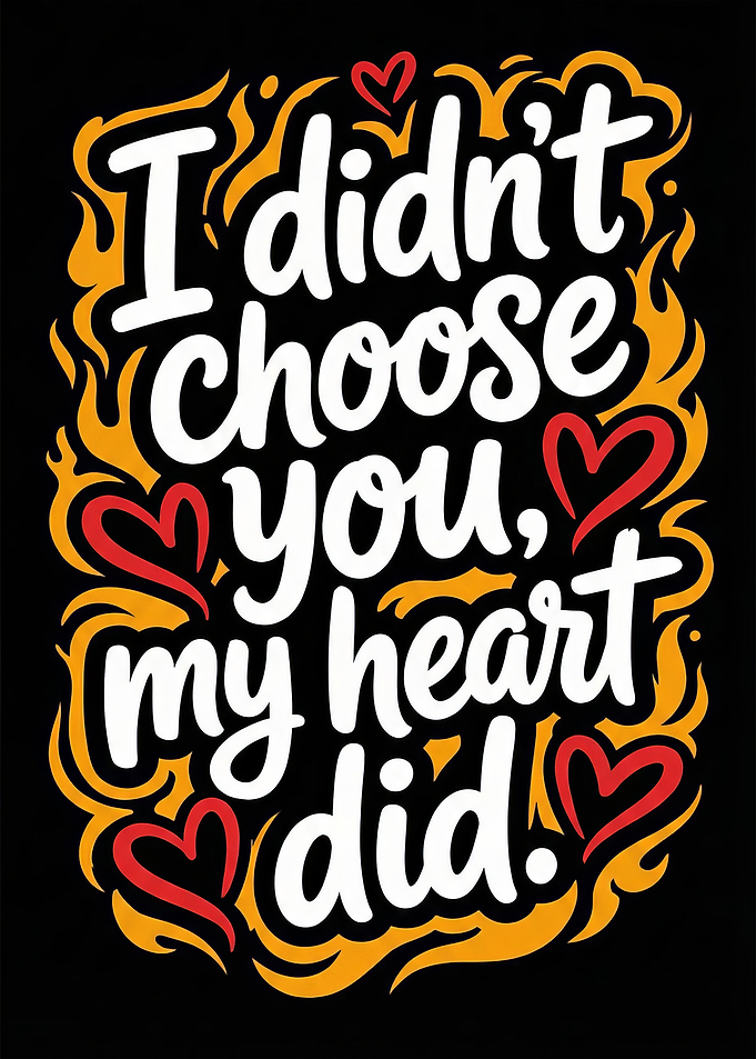 I Didn't Choose You Quote Art