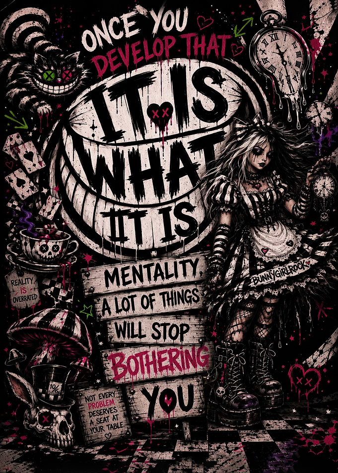 Gothic Alice in Wonderland Inspirational Poster