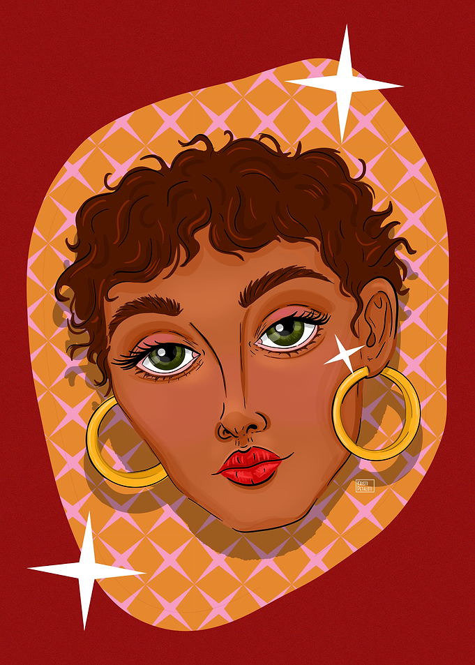 Stylized Portrait of a Woman