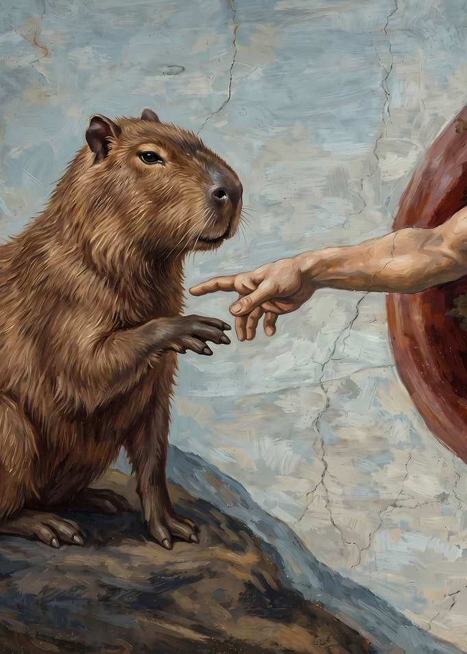 The Creation of Capybara memes