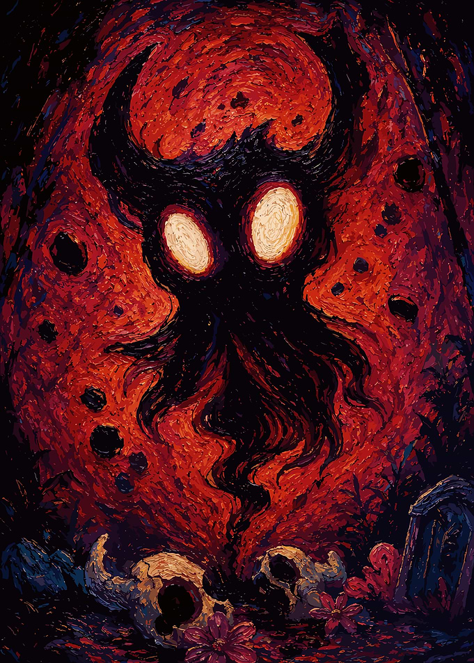 Hollow Knight Shadow Figure Art