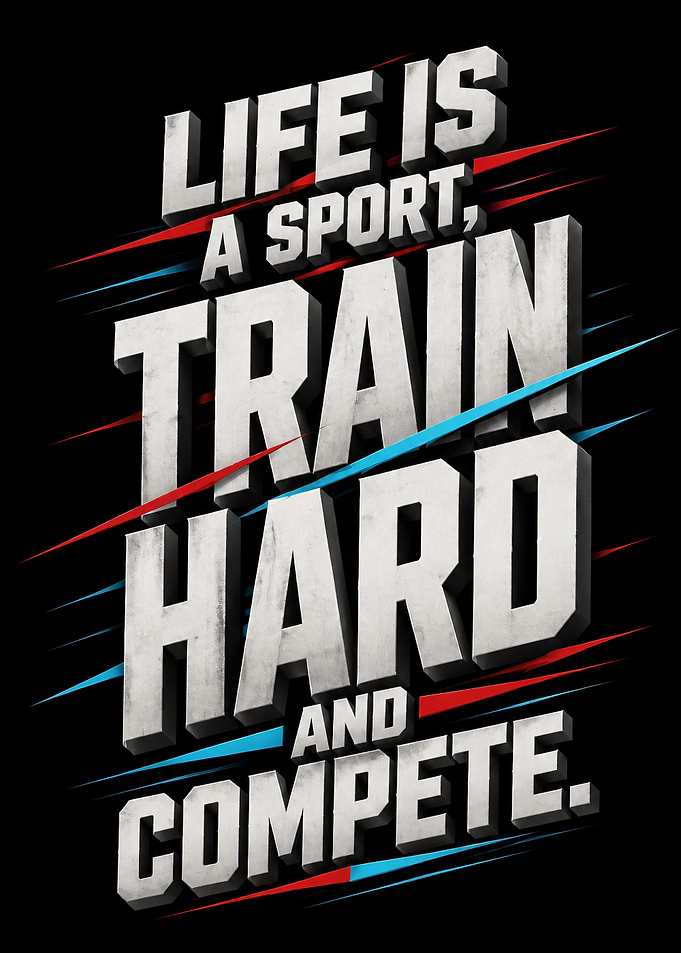 Life Is A Sport Motivational Poster