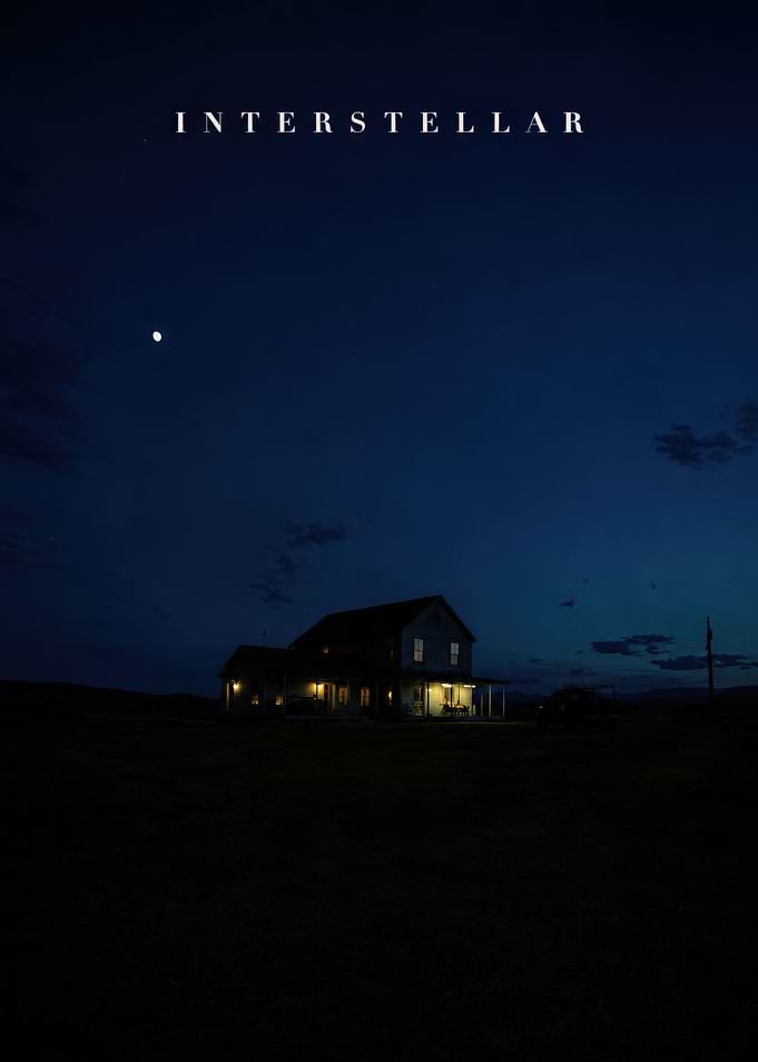 Interstellar Movie Poster Farmhouse