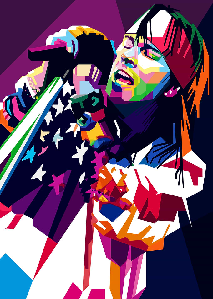 Axl Rose Pop Art Portrait