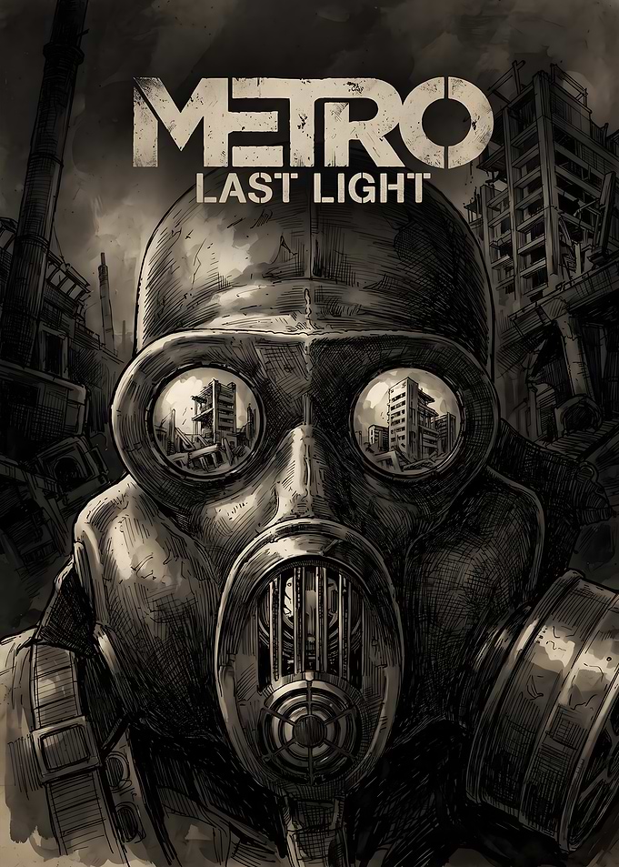 Metro Last Light Gas Mask Poster