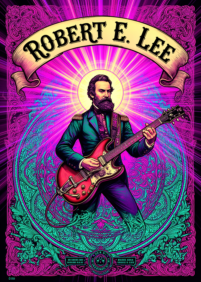 Robert E. Lee Rock Star Poster