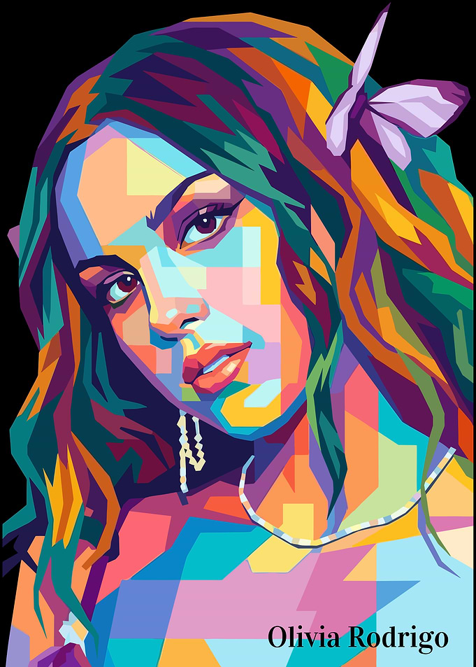 Olivia Rodrigo Pop Art Portrait