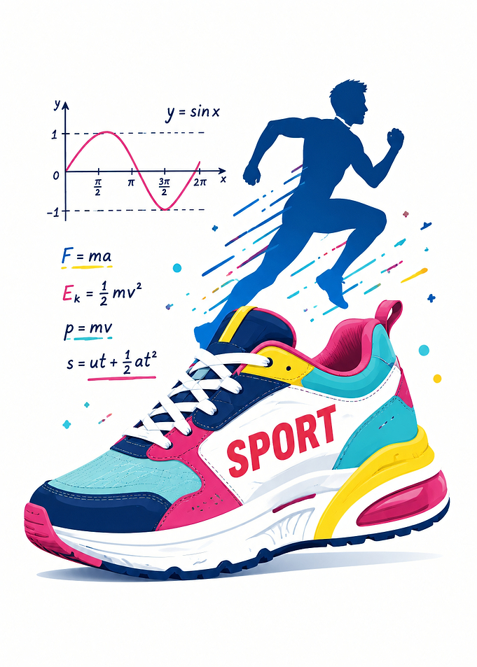 Scientific Running Shoe Illustration