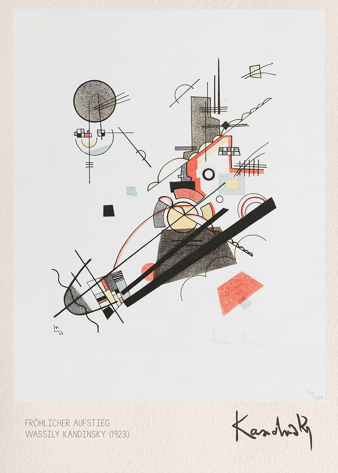 Wassily Kandinsky Frohlicher Aufstieg Abstract Print