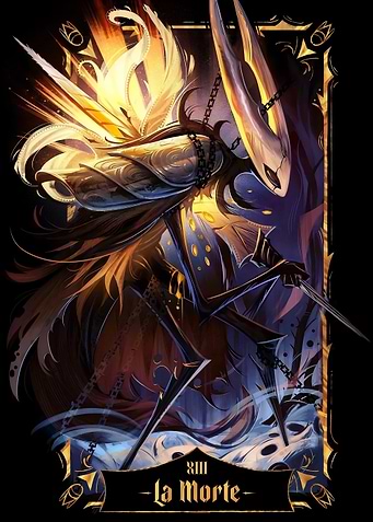 Hollow Knight Death Tarot Card Art