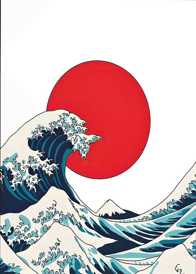 Great Wave and Rising Sun