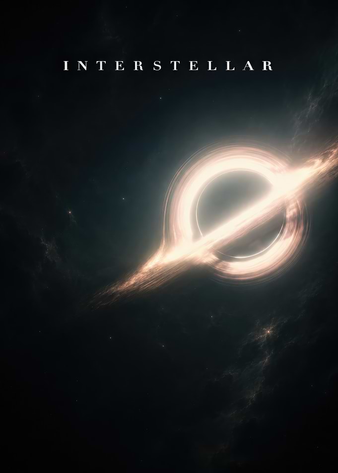 Interstellar Gargantua Black Hole Poster