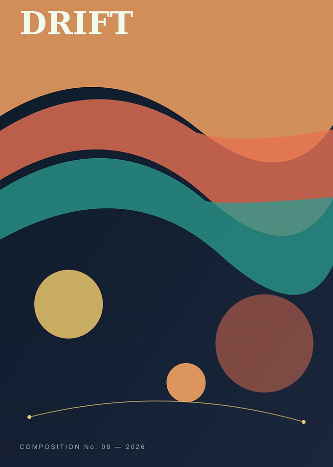 Abstract Drift Composition Poster