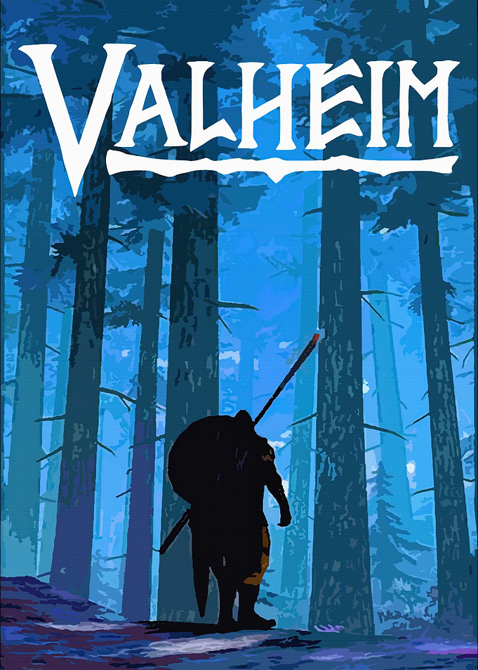 Valheim Viking Forest Poster