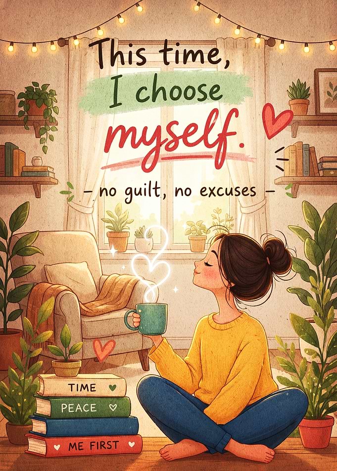 Self-Care Inspirational Illustration