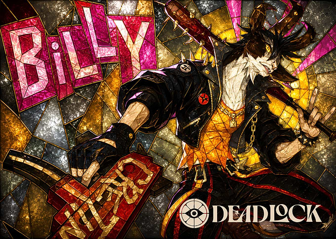 Billy Deadlock Stained Glass Art