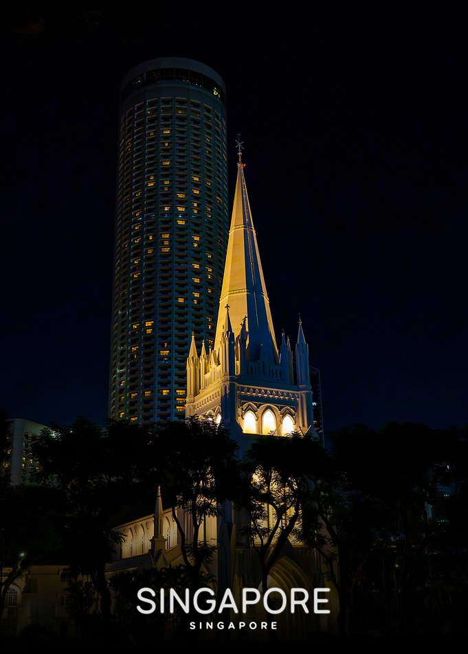 St. Andrew's Cathedral and Swissotel Singapore