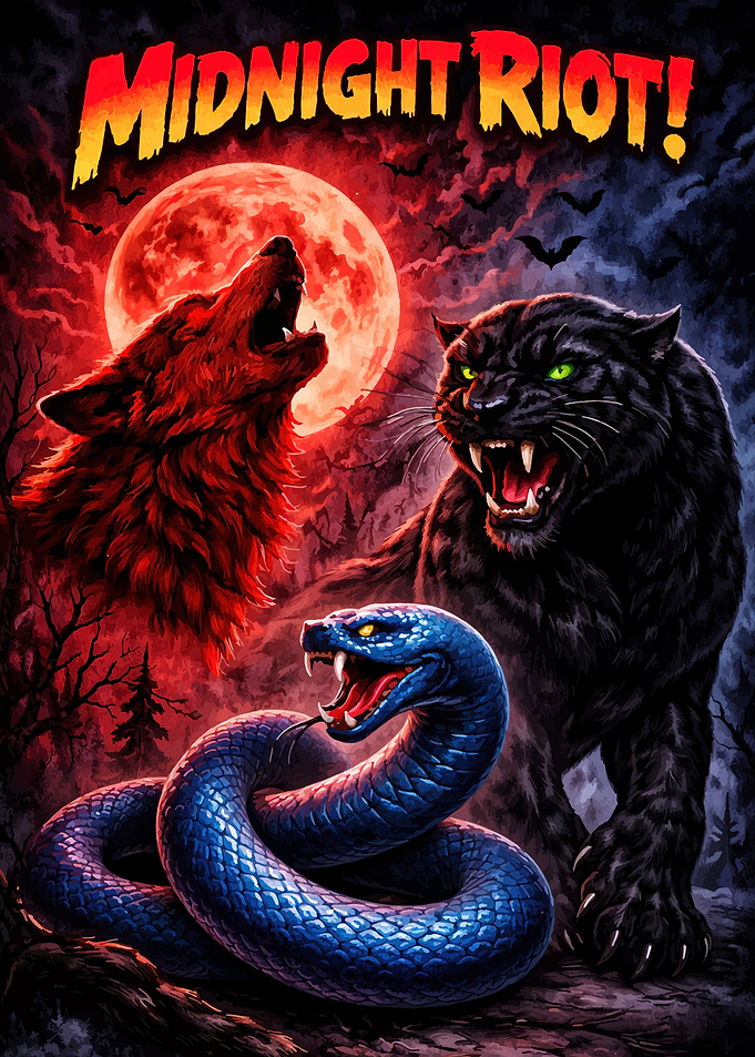 Midnight Riot Animal Fantasy Art