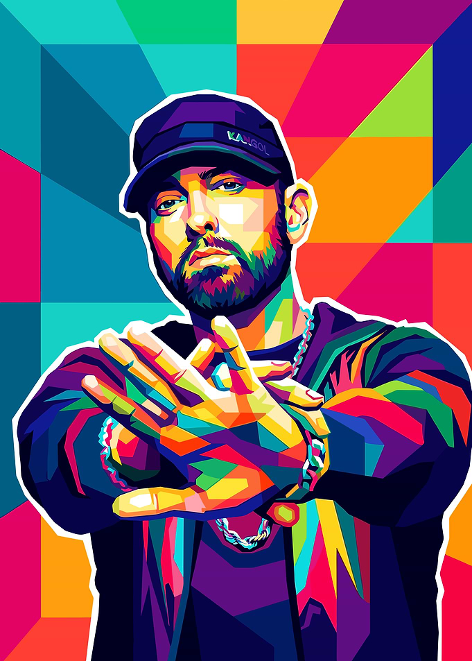 Eminem WPAP Pop Art Portrait