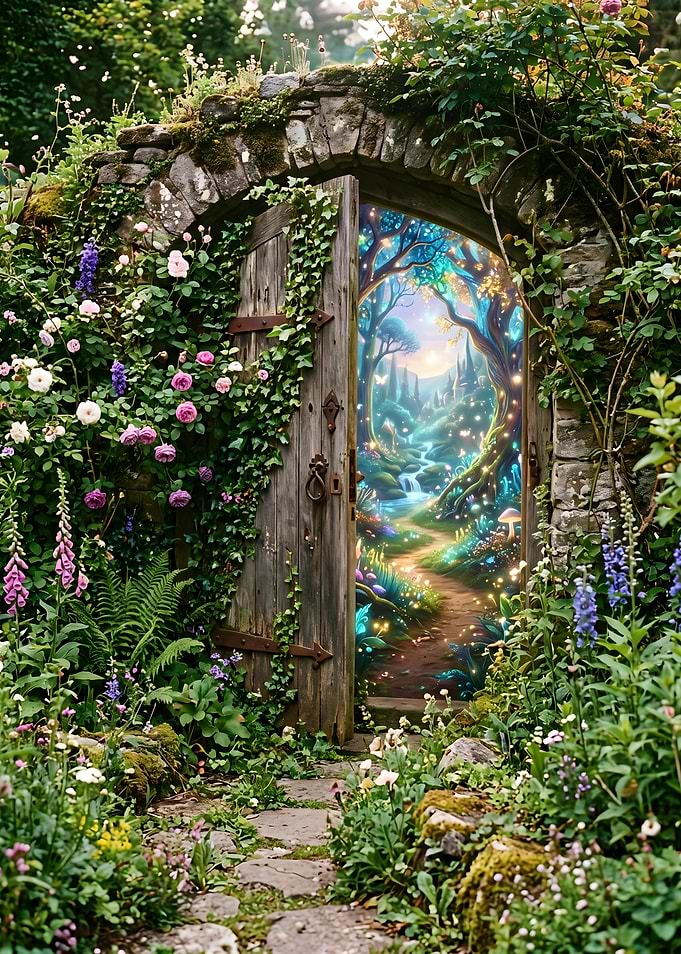 Magical Garden Portal to Fantasy World