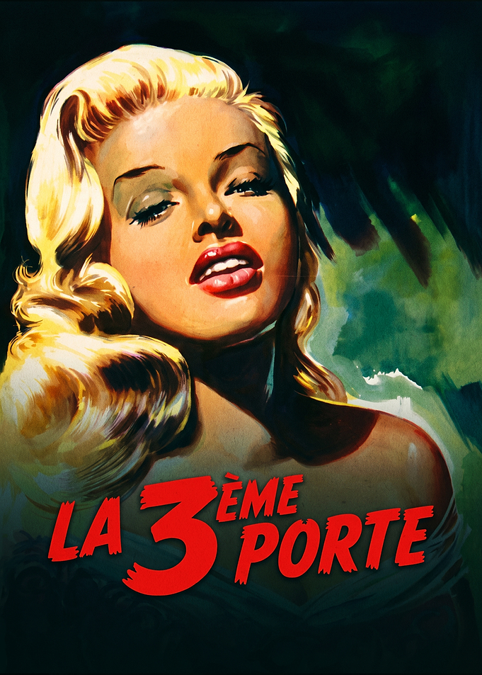 Vintage La 3ème Porte Movie Poster