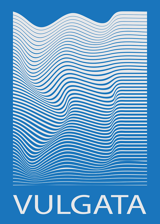 Vulgata Minimalist Abstract Wave Poster
