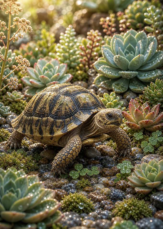 Tortoise Succulent Garden