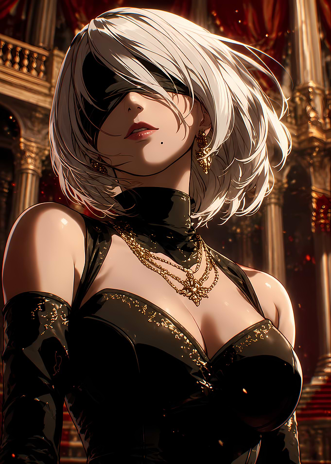 Elegant 2B in Formal Attire