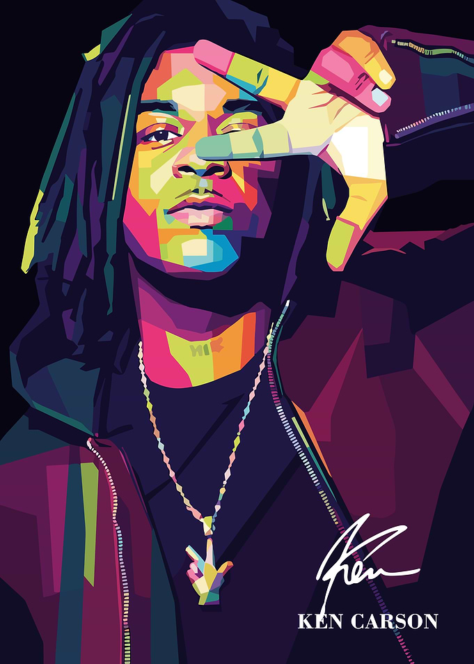 Ken Carson Pop Art Portrait