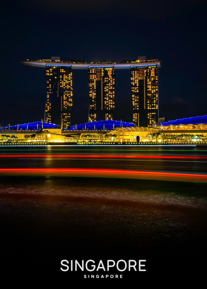 Marina Bay Sands Singapore Night View