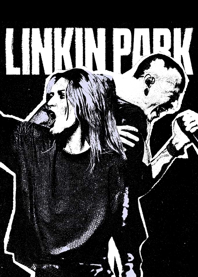 Linkin Park Band Graphic Poster