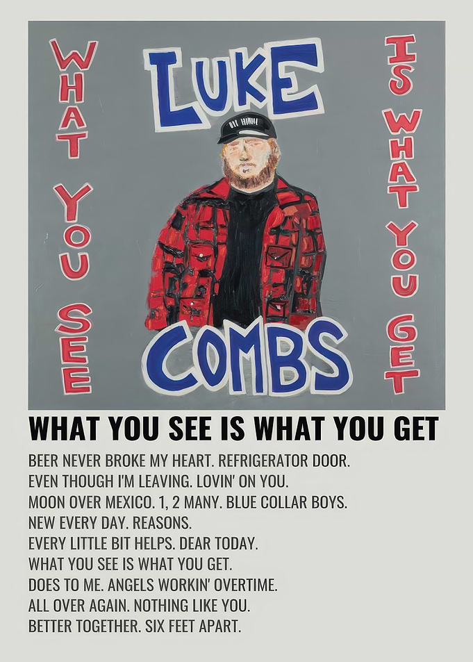 Luke Combs Album Poster Art