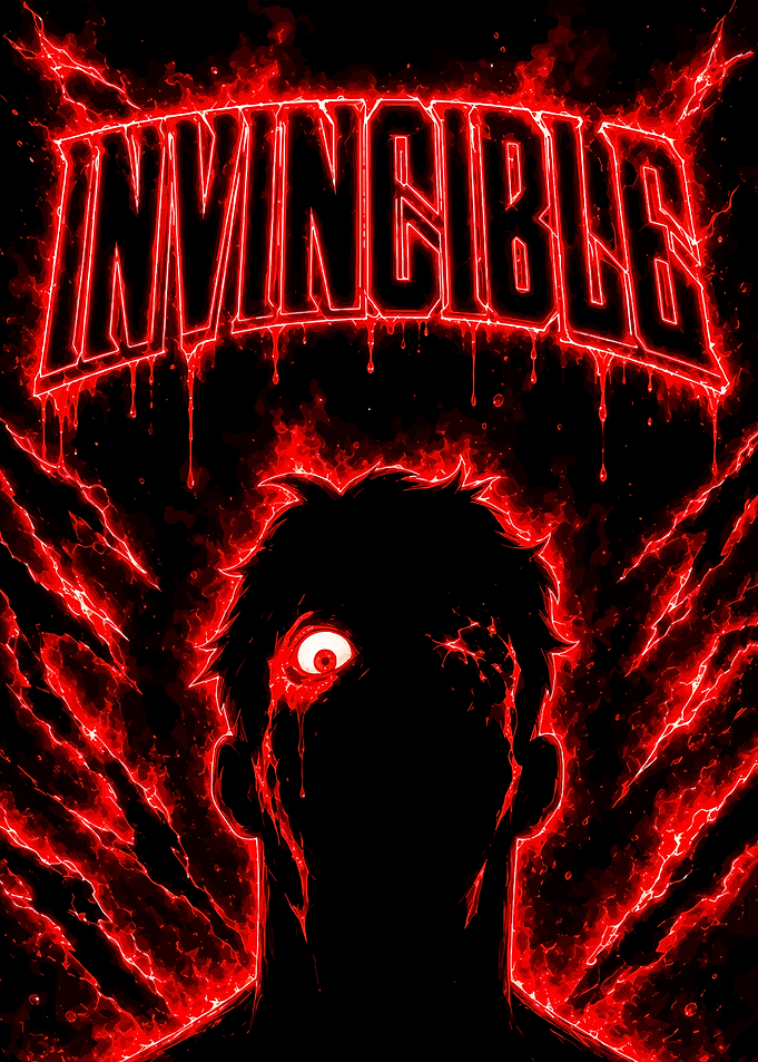 Invincible Red Silhouette Poster