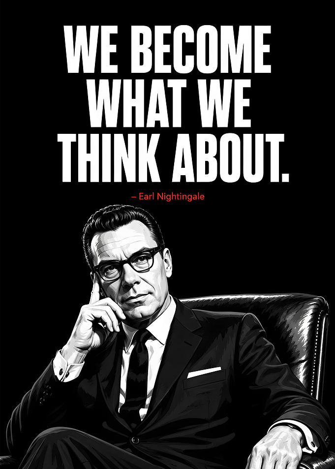 Earl Nightingale Inspirational Quote Poster