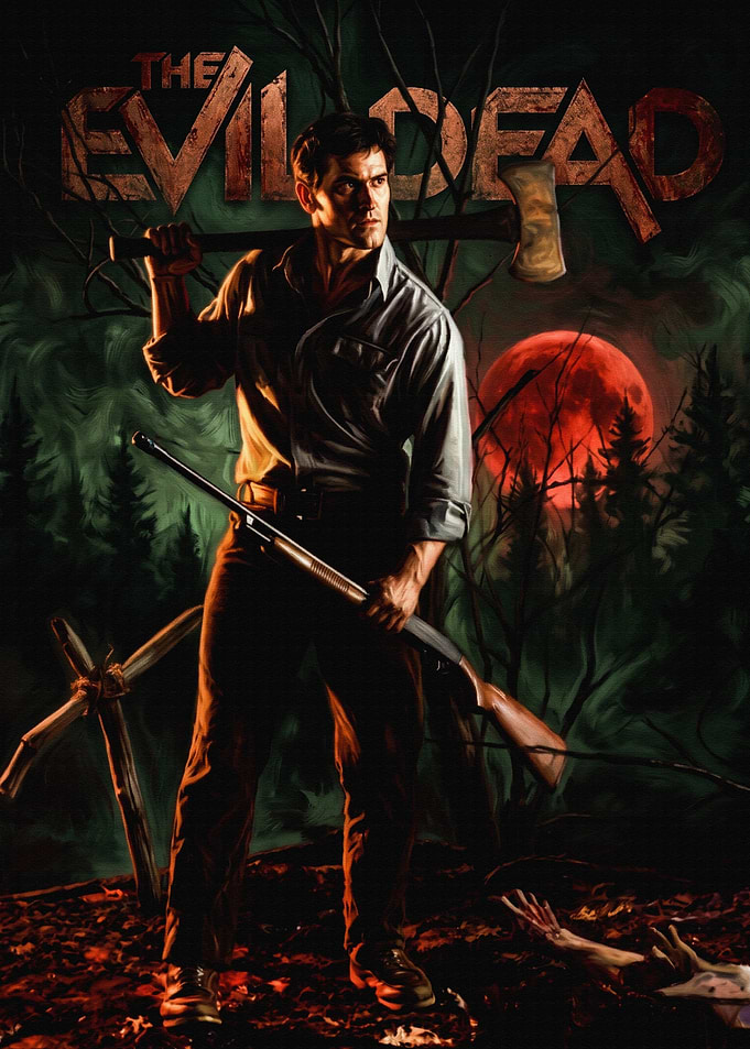 The Evil Dead Ash Williams Poster