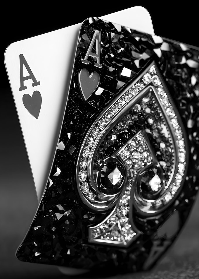 Luxury Jeweled Ace of Spades