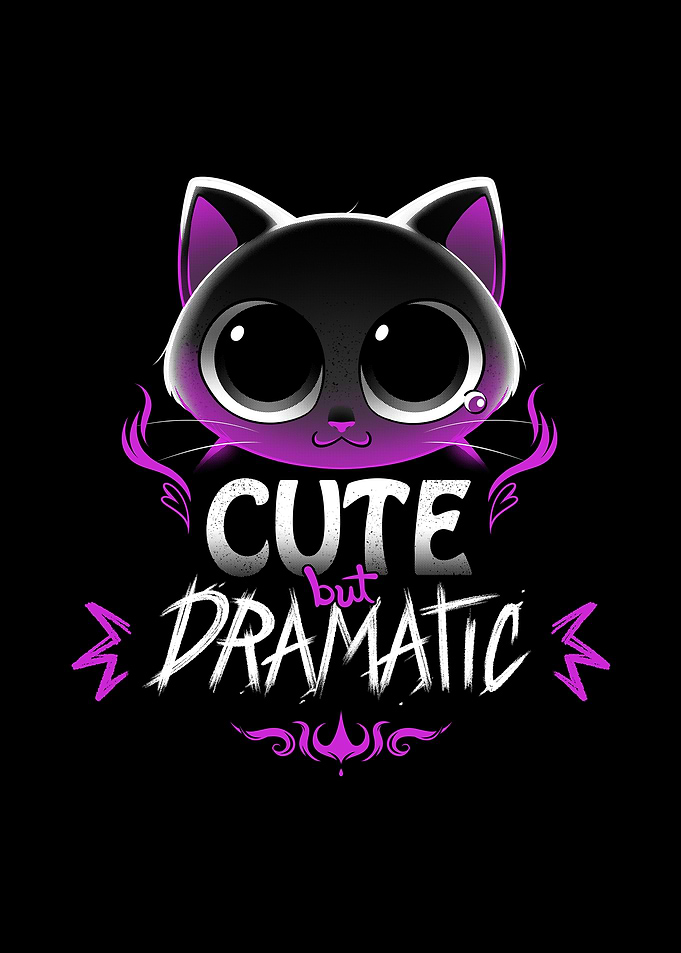 Cute But Dramatic Cat