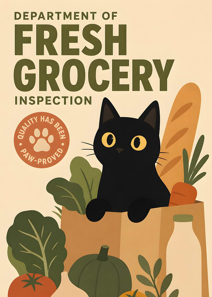 Department of Fresh Grocery Inspection Poster