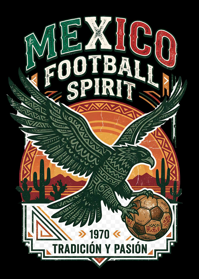 Mexico Football Spirit Vintage Graphic