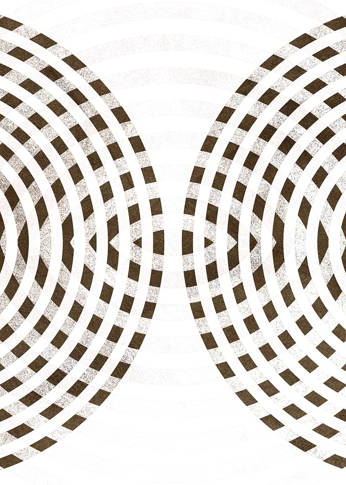 Abstract Geometric Concentric Circles Pattern