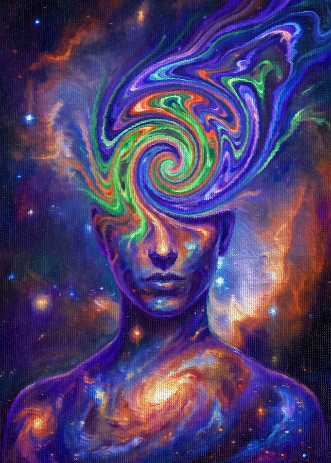 Cosmic Consciousness Psychedelic Portrait